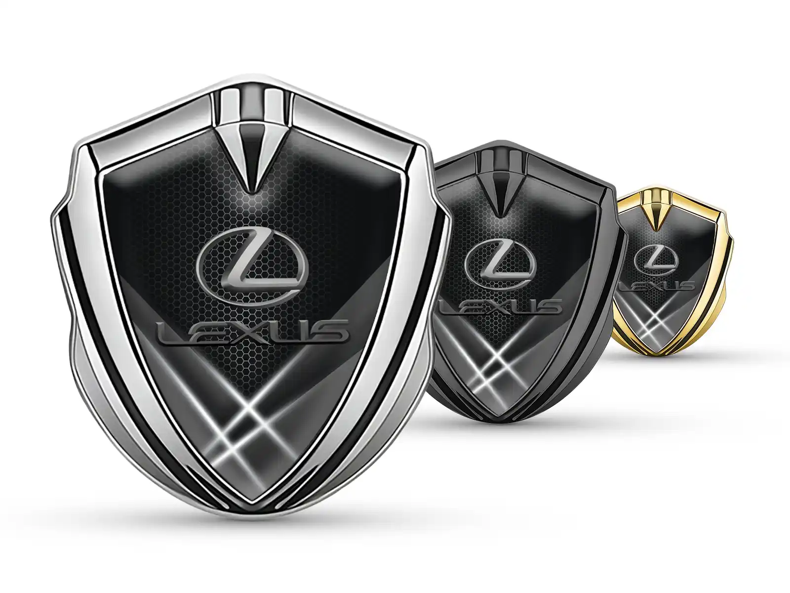 Lexus Silikon Emblem Abzeichen Tuning Stil Glänzend Finish